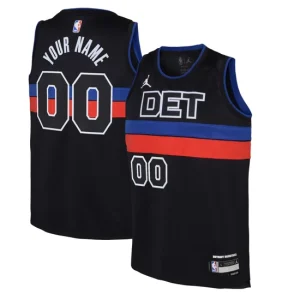 Detroit Pistons Custom Jordan 2022-23 Statement Edition Black Jersey