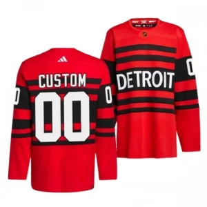 Detroit Red Wings Adidas 2022-23 Custom Red Version Reverse Retro 2.0 Authentic Jersey