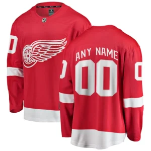 Detroit Red Wings Fanatics Branded Red Breakaway Custom Jersey