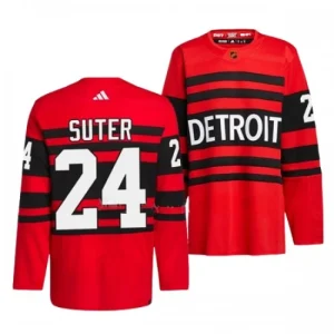 Detroit Red Wings Pius Suter 24 2022-23 Red Reverse Retro 2.0 Authentic - Men