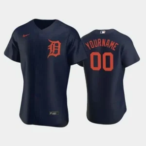 Detroit Tigers Custom Flexbase Jersey Navy