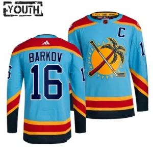 Florida Panthers Aleksander Barkov 16 2022-23 Blue Reverse Retro 2.0 Authentic - Kids