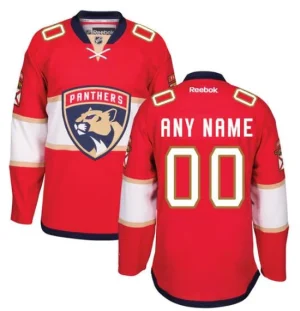 Florida Panthers Reebok Red Home Premier Custom Jersey