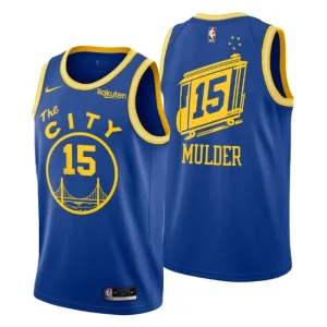 Golden State Warriors Mychal Mulder NO. 15 Hardwood Classics Royal Jersey