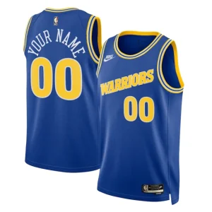 Golden State Warriors Nike Classic Edition Swingman Jersey - Rush BlueWhite - Custom