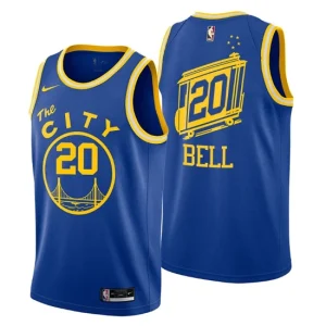 Golden State Warriors No. 20 Jordan Bell Royal Swingman Hardwood Classics Jersey