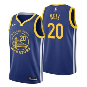 Golden State Warriors No. 20 Jordan Bell Royal Swingman Icon Edition Jersey