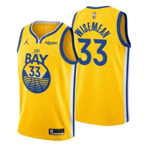 Golden State Warriors Statement Edition Jersey James Wiseman 33 Gold