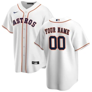 Houston Astros Nike White Home Custom Jersey