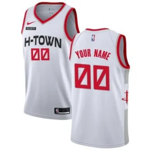 Houston Rockets Custom White Jersey