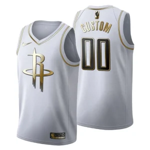 Houston Rockets Golden Edition White Fashion