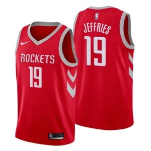 Houston Rockets No. 19 DaQuan Jeffries Red Swingman Icon Edition Jersey