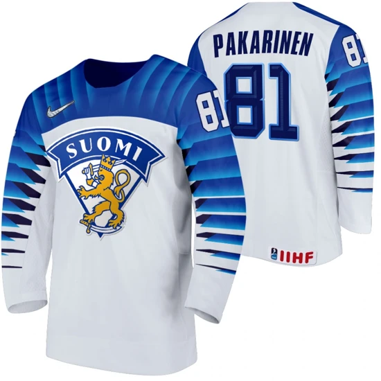 Iiro Pakarinen Finland Team 2021 IIHF World Championship White Home Jersey