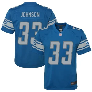 Kerryon Johnson Detroit Lions Nike Youth Game Jersey - Blue