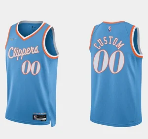 Los Angeles Clippers Active Player Custom 2021 22 Blue 75th Anniversary City Edition Stitched