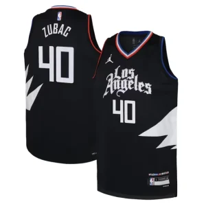 Los Angeles Clippers Jordan Statement Edition Swingman Jersey 22 - Black - Ivica Zubac - Youth