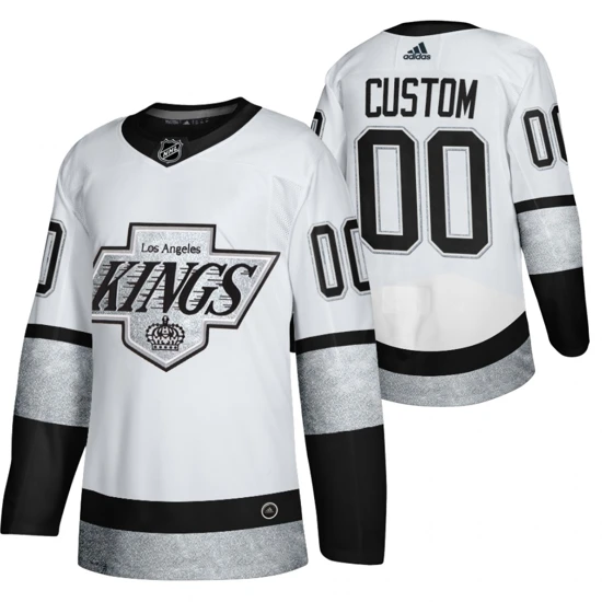 Los Angeles Kings 00 Custom Jersey 2021-22 Third White Classic