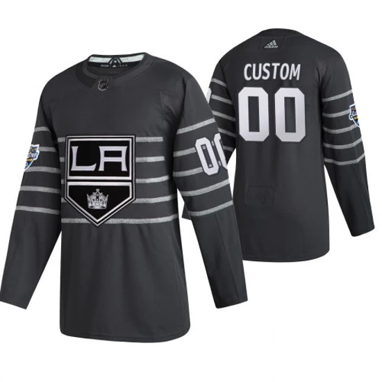 Los Angeles Kings 00 Custom Jersey Gray 2020 NHL All Star