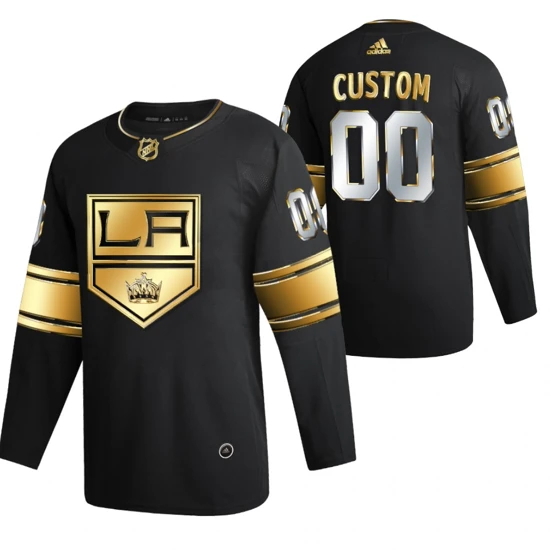 Los Angeles Kings Custom Jersey Black 2021 Golden Edition Limited Authentic