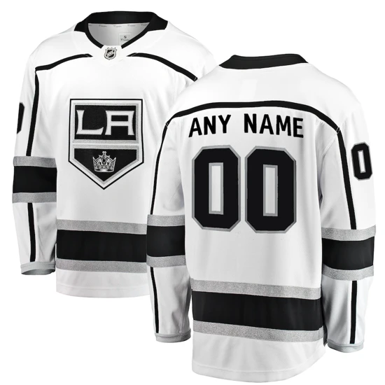 Los Angeles Kings Fanatics Branded Away Breakaway White Custom Jersey