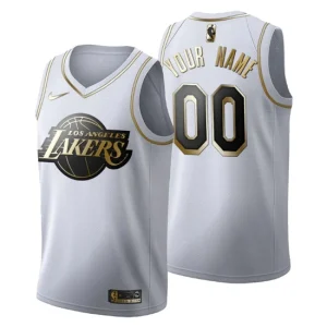 Los Angeles Lakers Golden Edition White Fashion