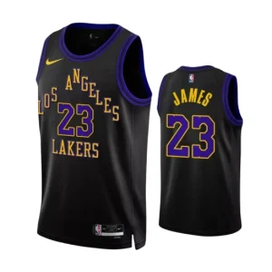 Los Angeles Lakers LeBron James 23 Swingman NBA Jersey - City Edition 2023 24