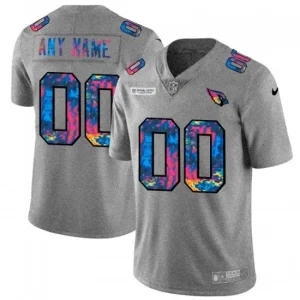 Maillot Arizona Cardinals Custom Nike 2020 Gris Multicolore - Homme