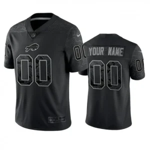 Maillot Buffalo Bills Custom Noir Reflective Limited - Homme