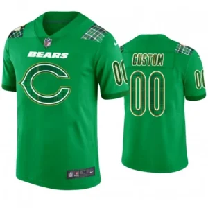 Maillot Chicago Bears Custom Kelly Vert St. Patricks Day - Homme