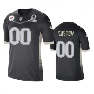 Maillot Denver Broncos Custom Game Anthracite 2021 AFC Pro Bowl - Homme