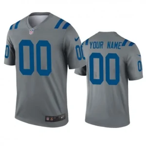 Maillot Indianapolis Colts Custom Gris Inverted Legend - Homme