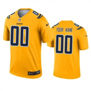 Maillot Los Angeles Chargers Custom Gold Inverted Legend - Homme