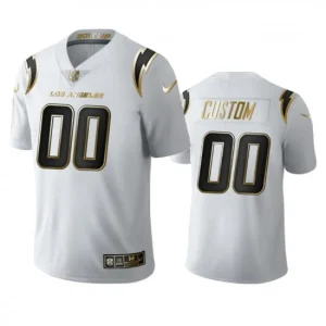 Maillot Los Angeles Chargers Custom Golden Limited Blanc - Homme