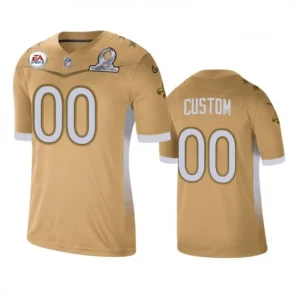 Maillot New Orleans Saints Custom Game Gold 2021 NFC Pro Bowl - Homme