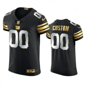 Maillot New York Giants Custom Noir Golden Edition - Homme