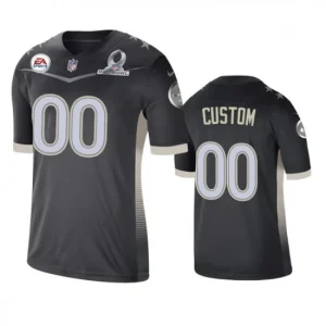 Maillot Pittsburgh Steelers Custom Game Anthracite 2021 AFC Pro Bowl - Homme