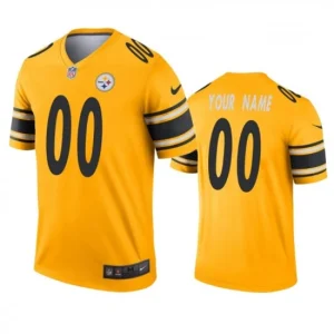 Maillot Pittsburgh Steelers Custom Gold Inverted Legend - Homme