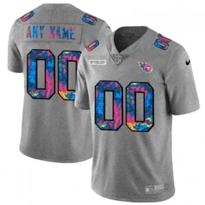 Maillot Tennessee Titans Custom Nike 2020 Gris Multicolore - Homme