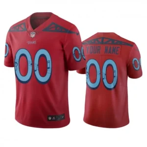 Maillot Tennessee Titans Custom Rouge City Edition Vapor Limited - Homme