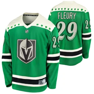 Marc-andre Fleury 29 Vegas Golden Knights 2021 St Patricks Day Green Breakaway