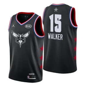 Men 2019 NBA All-Star Game Charlotte Hornets 15 Kemba Walker Black Swingman Jersey