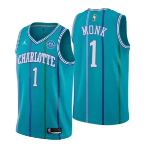 Men Charlotte Hornets 1 Malik Monk 30th Anniversary Classic Edition Black Swingman Jersey