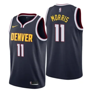 Men Denver Nuggets 11 Monte Morris Icon Edition Navy Swingman Jersey