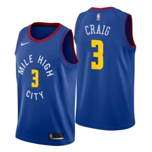 Men Denver Nuggets 3 Torrey Craig Statement Blue Swingman Jersey