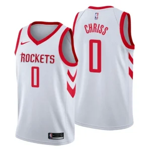 Men Houston Rockets 0 Marquese Chriss Association White Swingman Jersey