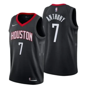 Men Houston Rockets 7 Carmelo Anthony Statement Black Swingman Jersey