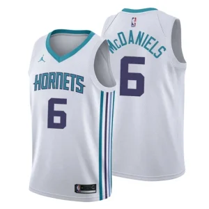 Mens 2019-20 Charlotte Hornets 6 Jalen McDaniels Association White Swingman Jersey