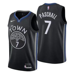 Mens 2019-20 Golden State Warriors 7 Eric Paschall City Black Swingman Jersey