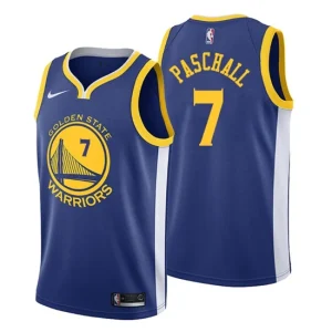 Mens 2019-20 Golden State Warriors 7 Eric Paschall Icon Royal Swingman Jersey