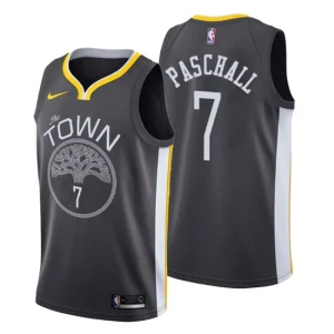 Mens 2019-20 Golden State Warriors 7 Eric Paschall Statement Black Swingman Jersey